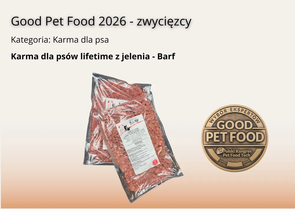 Medal Good Pet Food 2026 dla BARF Original