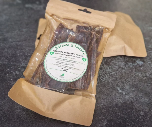 Suszony przełyk wołowy 150 g, surowa karma BARF Original