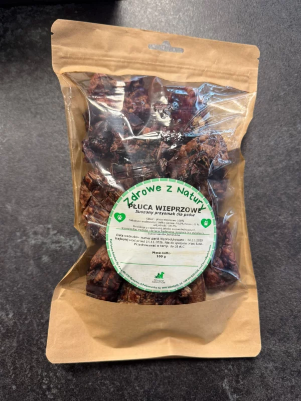 Płuca wieprzowe 100 g, surowa karma BARF Original