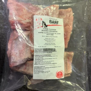Żeberka wieprzowe 1 kg, surowa karma BARF Original