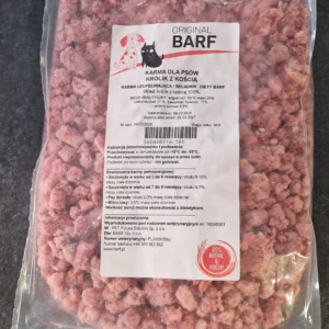 Królik z kością 1 kg, surowa karma BARF Original